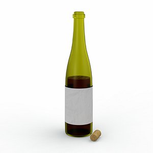 wine bottle 3D