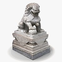 Chinese Foo Dog Statue Dragon