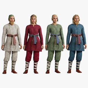 Medieval Outfit 01 - Recolorable Parametric Metahuman Clothing MH UE5 MHPKG