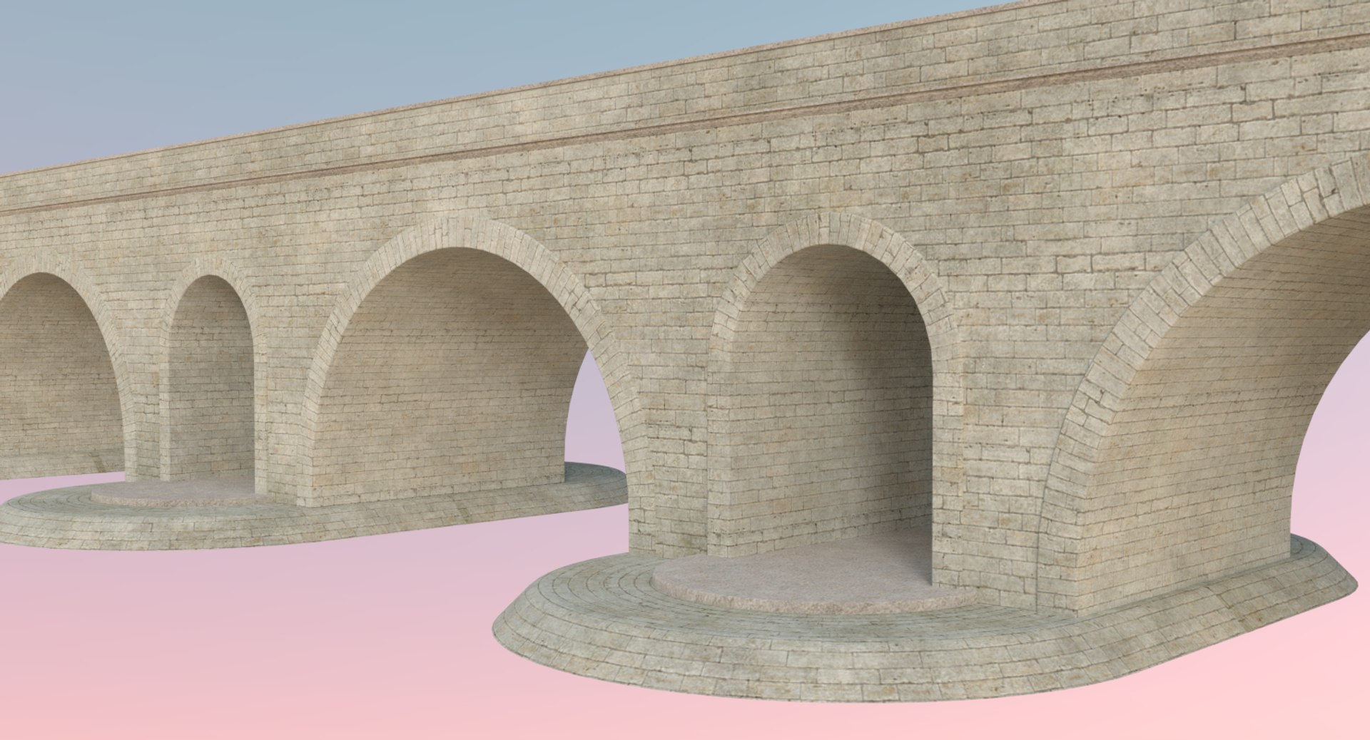 Stone bridge 7 model - TurboSquid 1173356