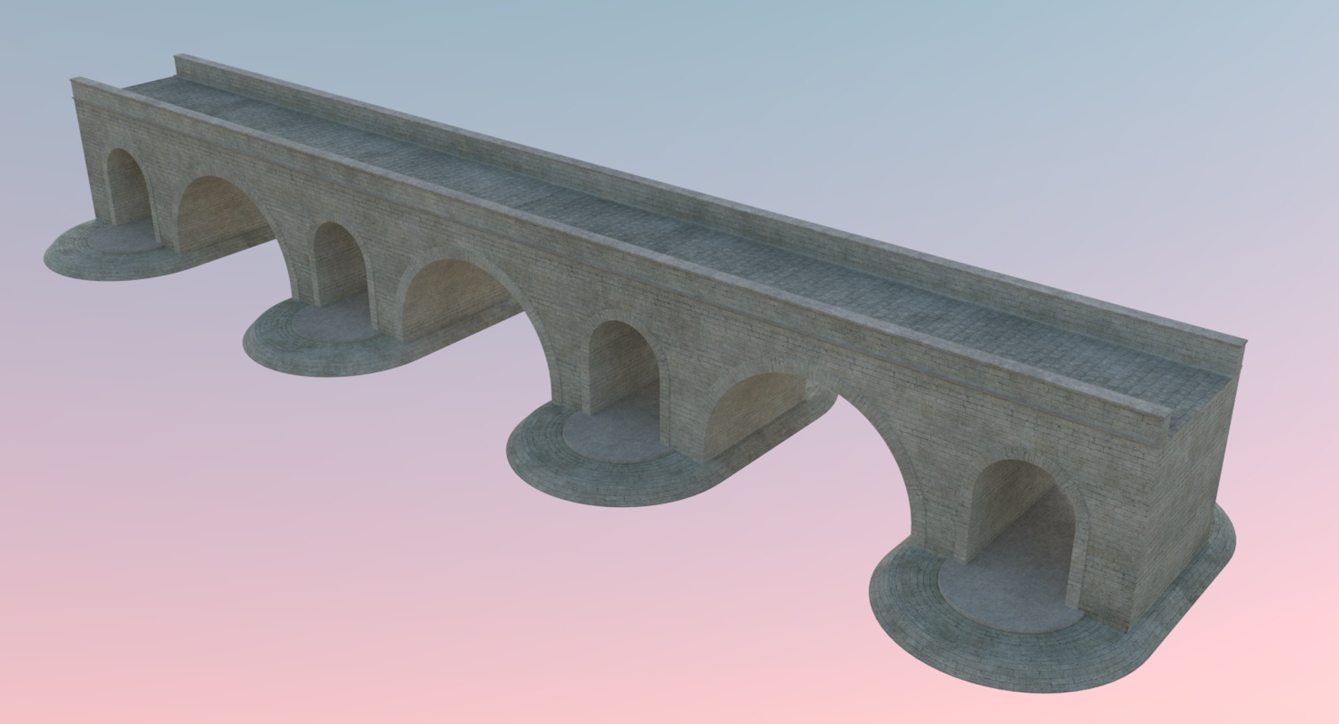 Stone bridge 7 model - TurboSquid 1173356