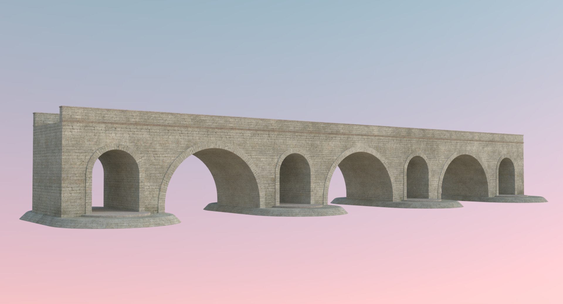 Stone bridge 7 model - TurboSquid 1173356