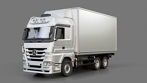 Mercedes Benz Actros Box Truck 3D model