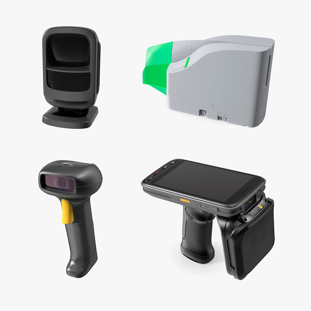 Barcode Scanners Collection 2 3D model preview