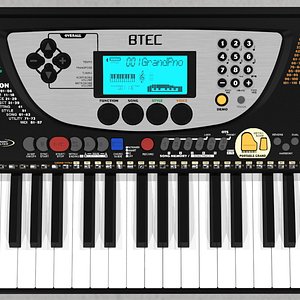 3d model keyboard synth synthesizer