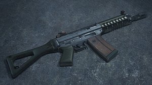SG553 3D Model Precision Swiss Carbine Elite Marksmanship