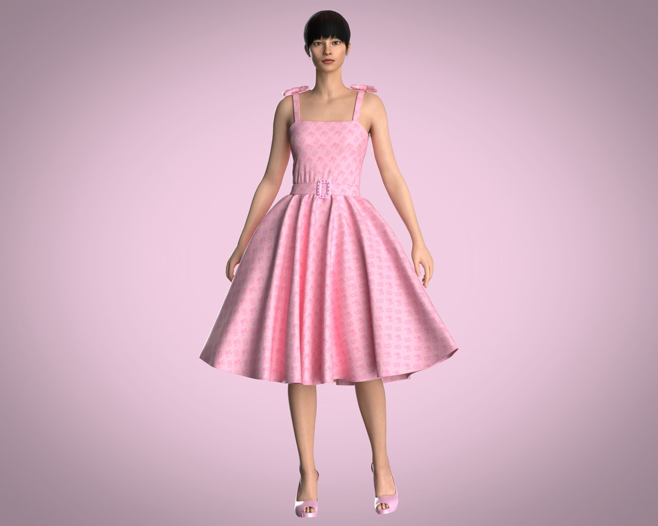 3D Model Barbie Dress-Barbie B - TurboSquid 2111745