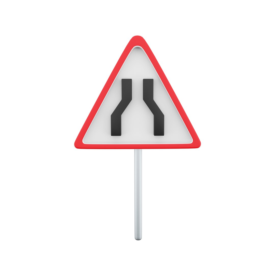3d Road Sign Extending Both Side Icon 3D Model - TurboSquid 2018132