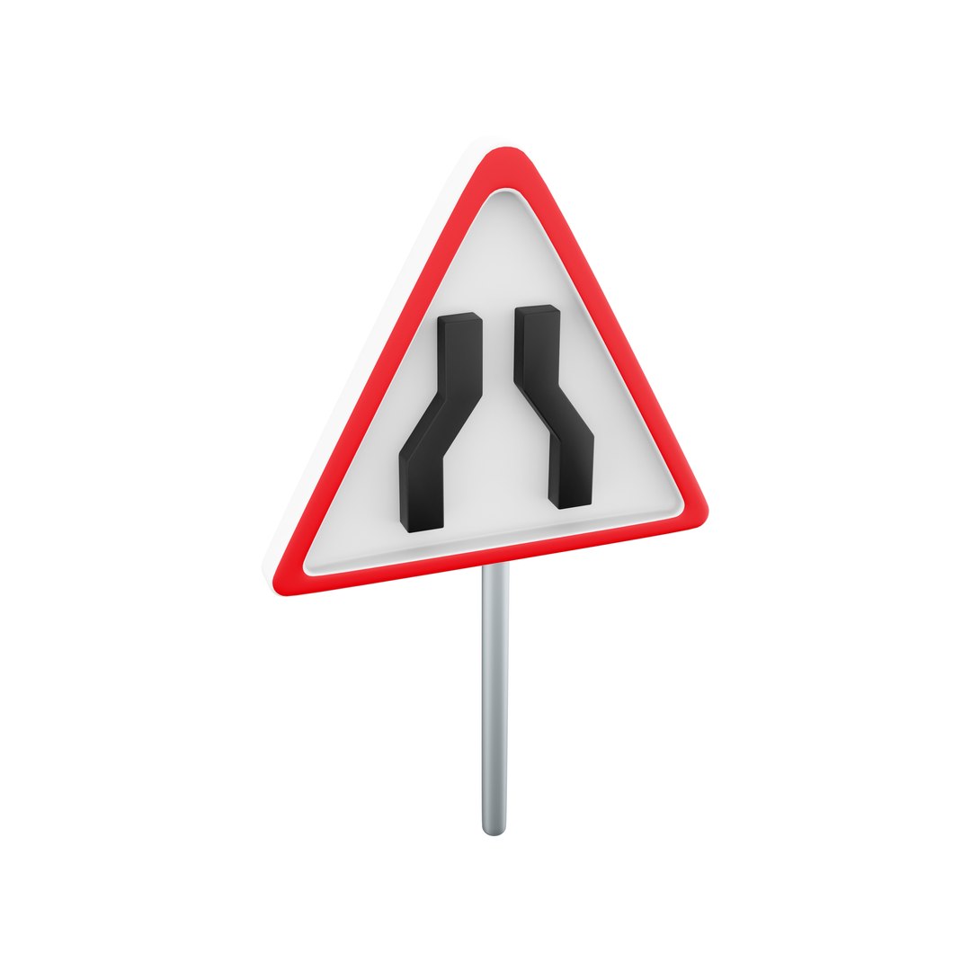 3d Road Sign Extending Both Side Icon 3D Model - TurboSquid 2018132