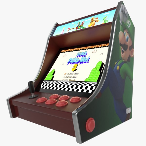 3D super mario bartop arcade