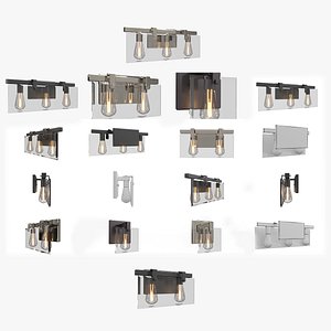 Urban Ambiance Bristol Bath Vanity Wall Light Pack