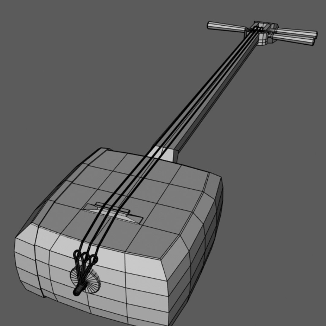 Shamisen 3d Max