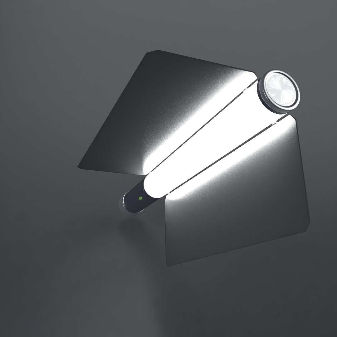 3d model portable led light