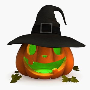 3d model of halloween pumpkin