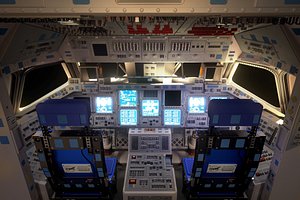 Space Shuttle Cockpit (High Poly)