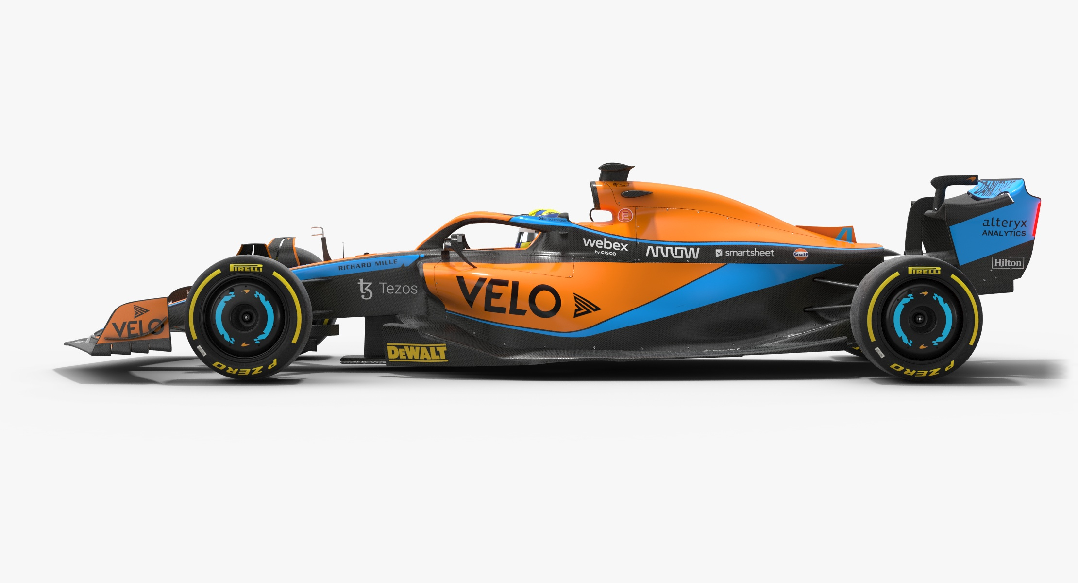 modelo 3d McLaren MCL36 F1 Team Temporada 2022 Coche de carreras de ...