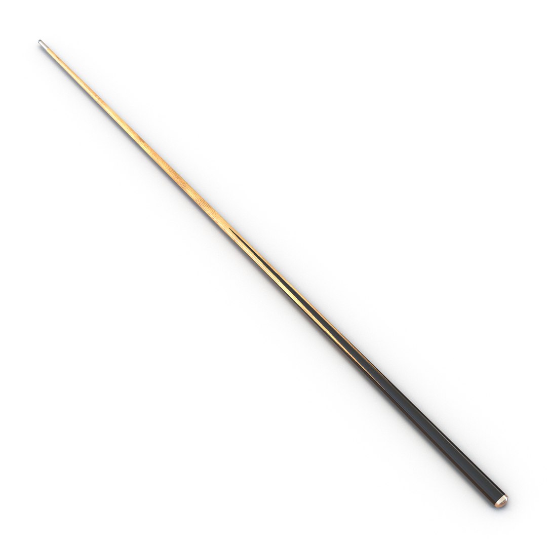 Billiard Cue 3D model preview