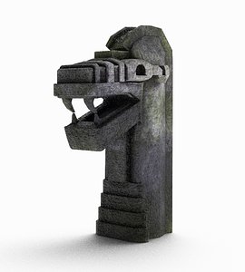 Mayan Snake Statue