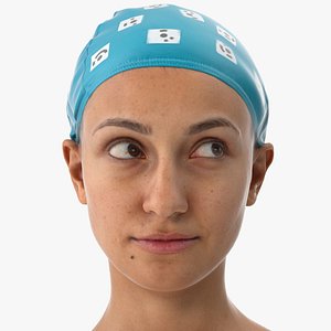 3D Joy Human Head Eyes Turn Left AU61 Clean Scan