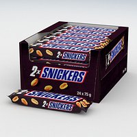 Mars Incorporated Snickers x2 Double Chocolate Bar Bulk Package 24xDouble 75g