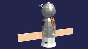 cartoon soyuz 3D model