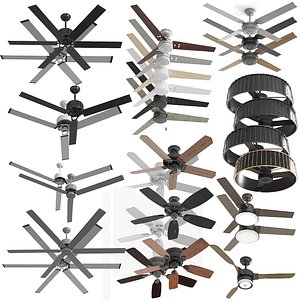 3D ceiling fans hanter