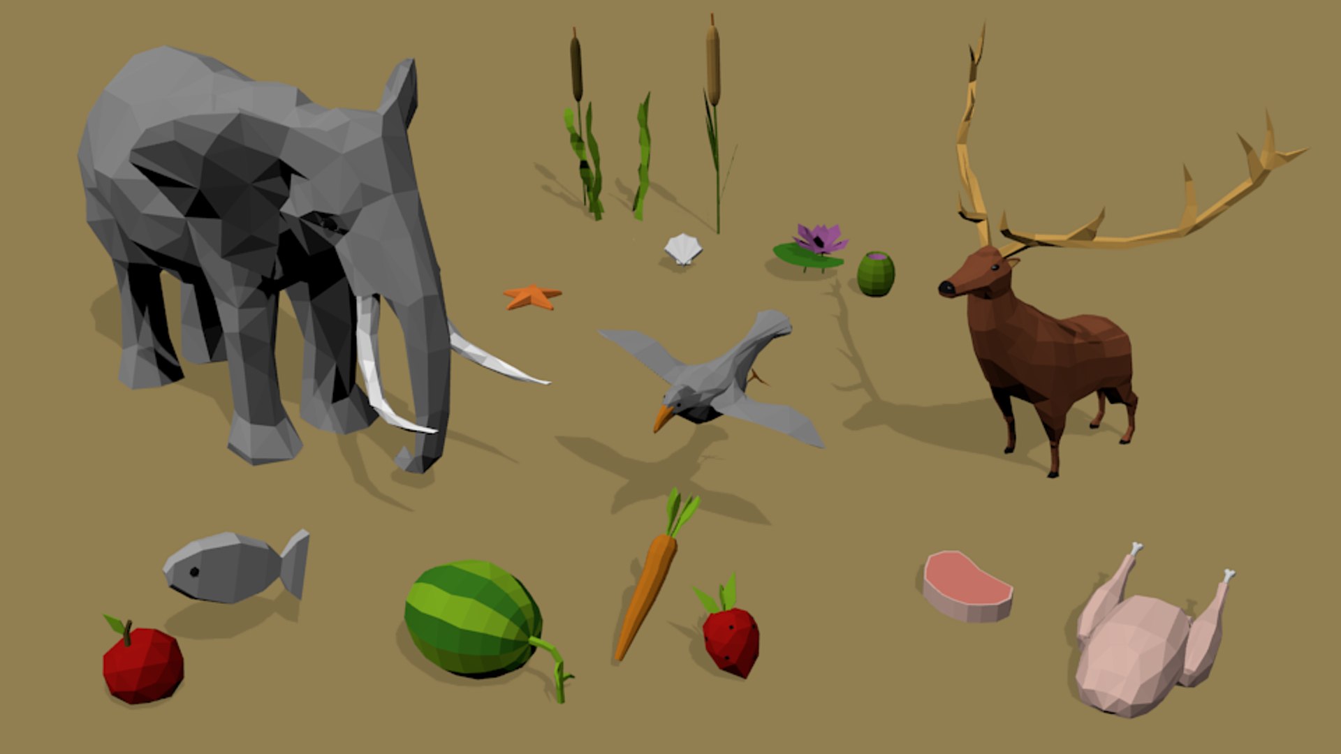 Set Nature Model - TurboSquid 1317600