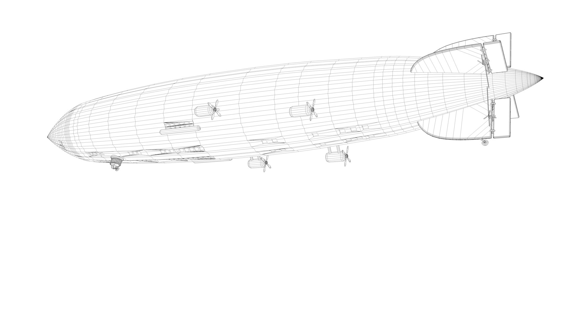 3D Zeppelin LZ 129 Hindenburg UPDATED - TurboSquid 1866785