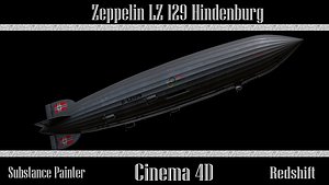 3D Zeppelin LZ 129 Hindenburg UPDATED