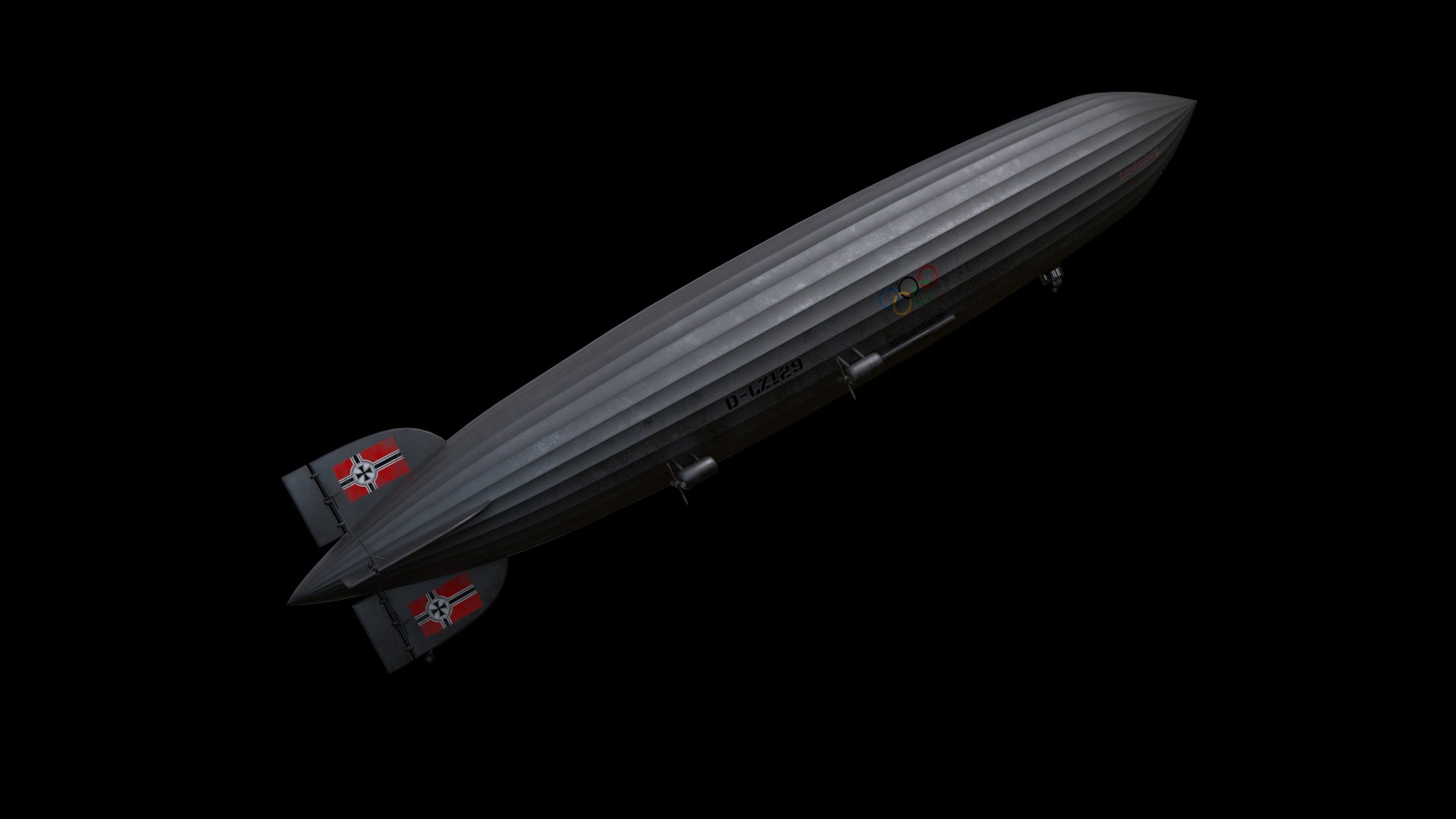 3d Zeppelin Lz 129 Hindenburg Updated Turbosquid 1866785