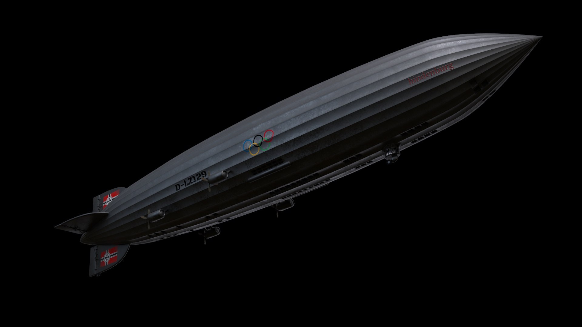 3d Zeppelin Lz 129 Hindenburg Updated Turbosquid 1866785