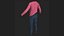 Pink Shirt with Tight Pants for UE5x All MetaHuman Body Ready Rigged Outfit
