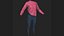 Pink Shirt with Tight Pants for UE5x All MetaHuman Body Ready Rigged Outfit