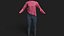 Pink Shirt with Tight Pants for UE5x All MetaHuman Body Ready Rigged Outfit