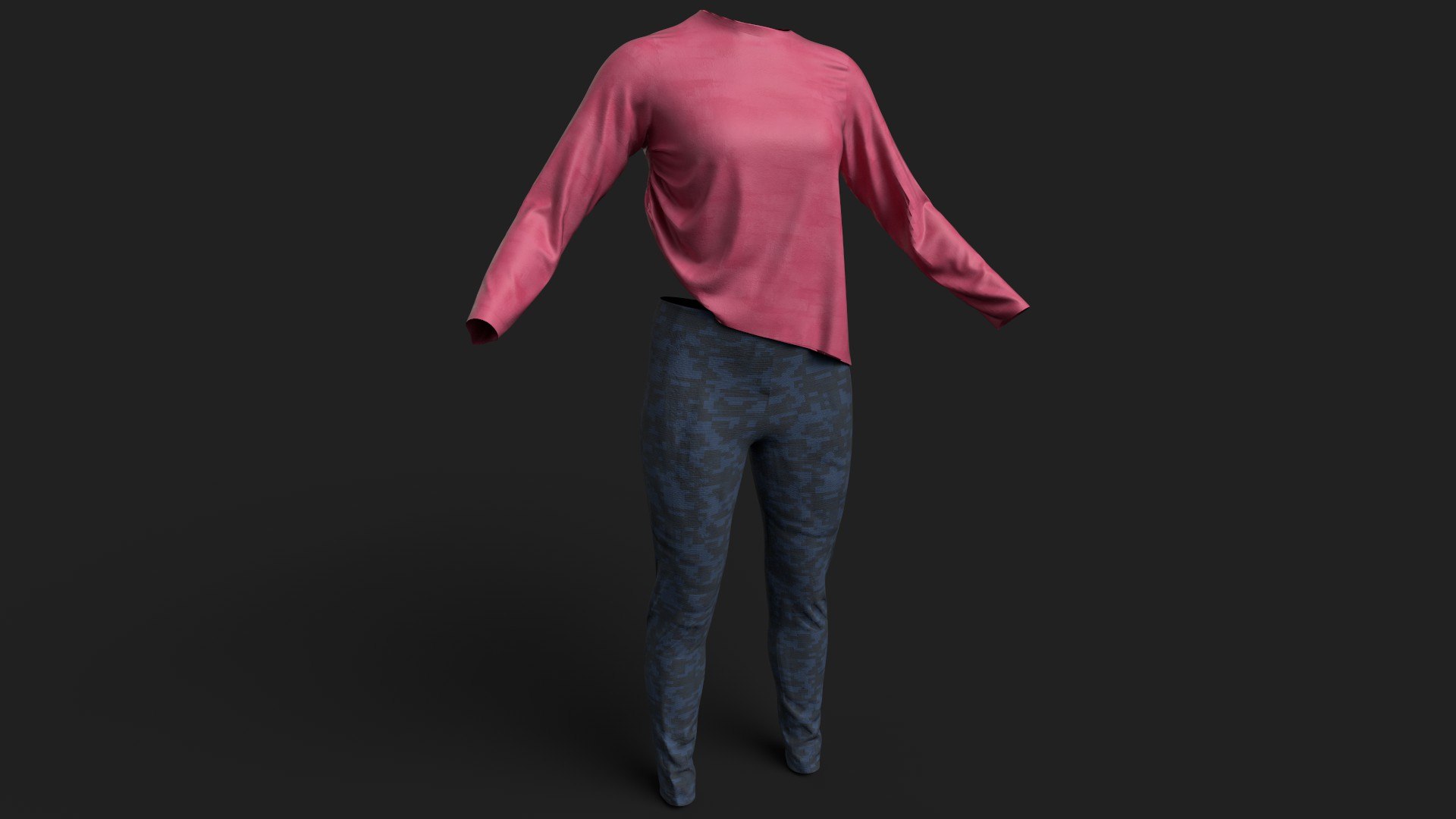 3D Pink Shirt with Tight Pants for UE5x All MetaHuman Body Ready Rigged Outfit model https://p.turbosquid.com/ts-thumb/2h/7EJ5LB/OM/dress0802/jpg/1792614277/1920x1080/fit_q87/98ad7ddae032f13ce431897f712658016ecbc42f/dress0802.jpg