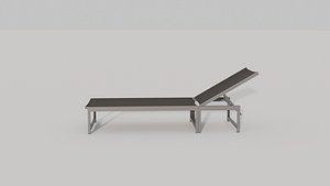 3D Mediterranean sun lounger