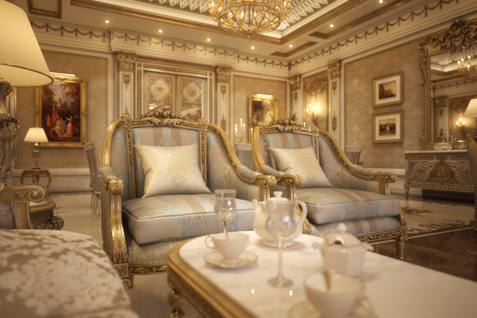 Realistic living dining room 3D model - TurboSquid 1276873
