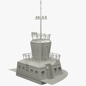 ships captains bridge 3D model