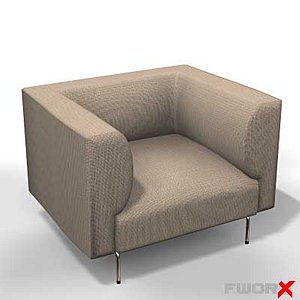3d max armchair chair
