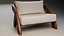 Sillón moderno de madera de mediados de siglo - Sillón de estilo escandinavo