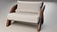 Sillón moderno de madera de mediados de siglo - Sillón de estilo escandinavo