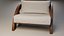Sillón moderno de madera de mediados de siglo - Sillón de estilo escandinavo