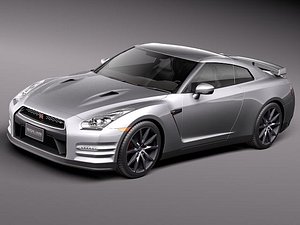 3d model nissan gtr gt-r 2011