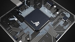 Ai Electronic Circuit PBR 3D model