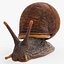 Snail Walking Animated Rigged For Blender