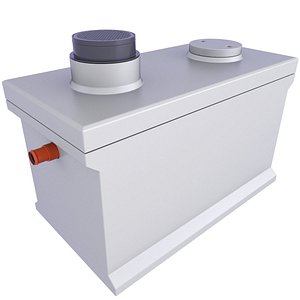 Precast Concrete Septic Tank 11 3D model