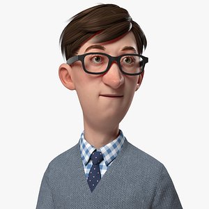 Cartoon Office Tall Guy