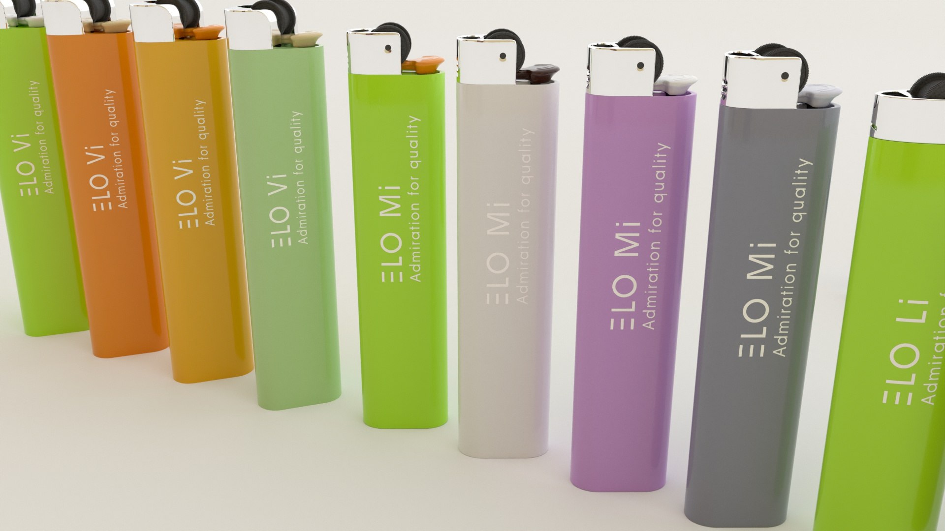 3D Model 4 Lighters - TurboSquid 1945331