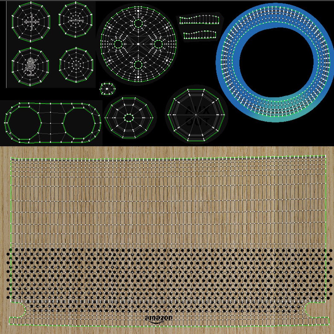 3D Amazon Echo Oak New TurboSquid 1266201