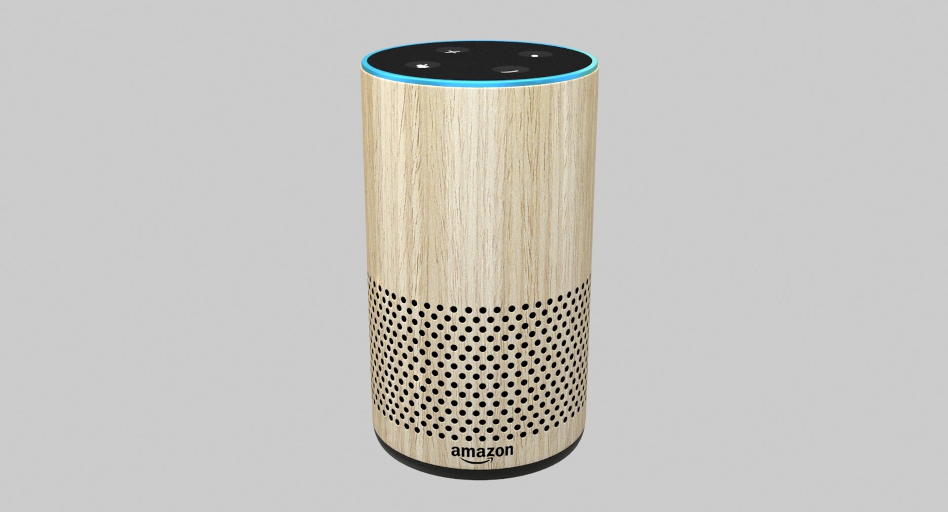 3D Amazon Echo Oak New TurboSquid 1266201